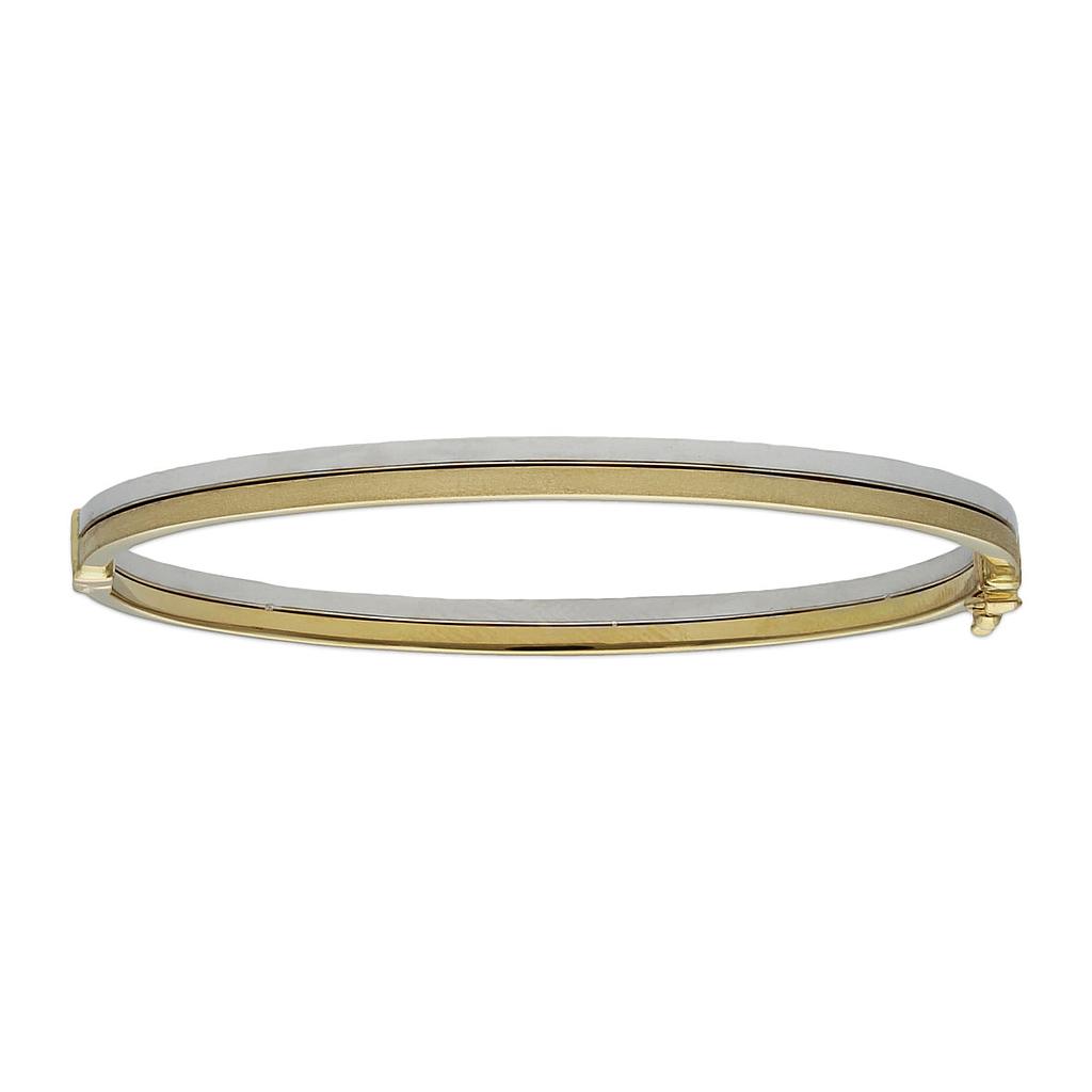 BRAZALETE BICOLOR ORO 18KL