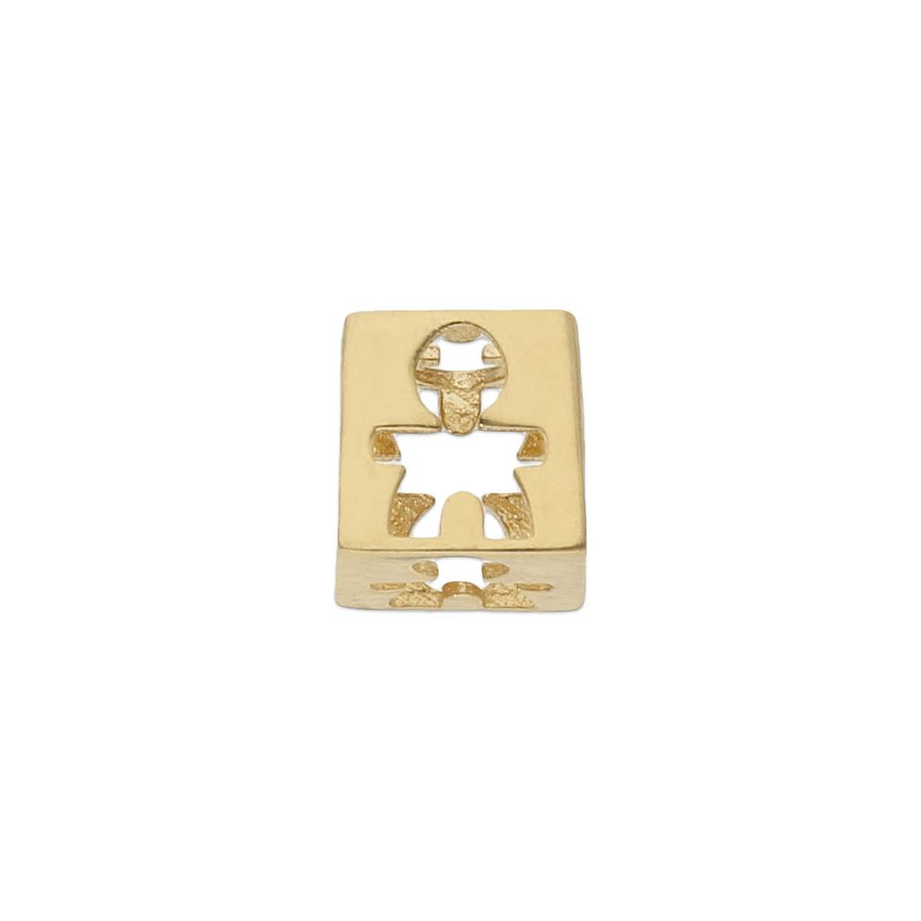 CHARMS CUBO NIÑO ORO 18KL