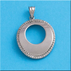 COLGANTE CIRCULO CIRCONITAS PLATA 925MM