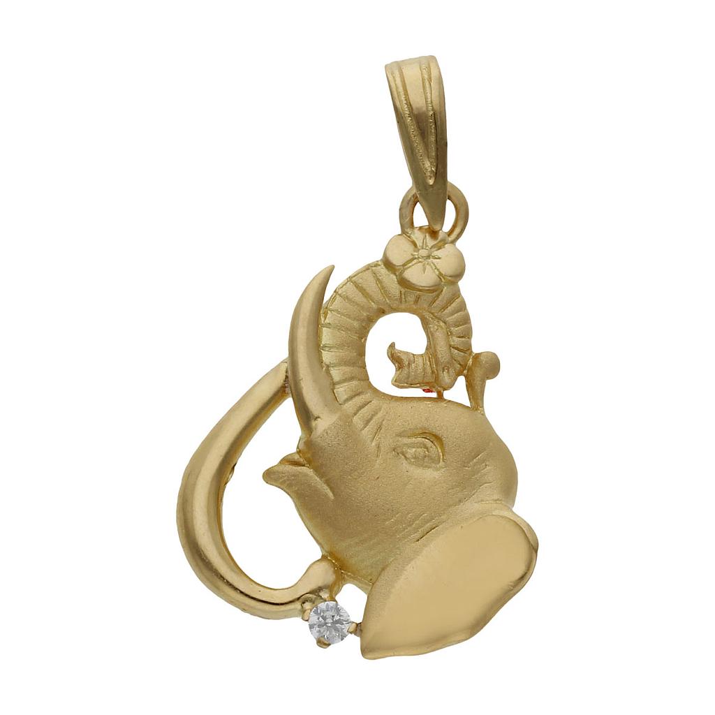 COLGANTE ELEFANTE ORO 18KL - 17X24MM