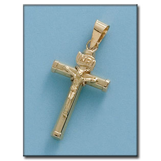 CRUZ EN ORO DE 18KL CON CRISTO - 15X26MM