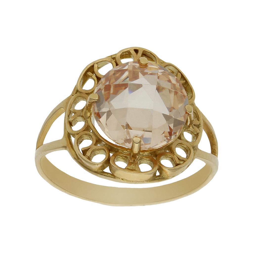 SORTIJA ORO 18KL - PIEDRA CHAMPAN